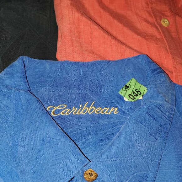 Set of 5 Caribbean Men's Button Down Short Sleeve Shirts- 3X - Picture 8 of 16